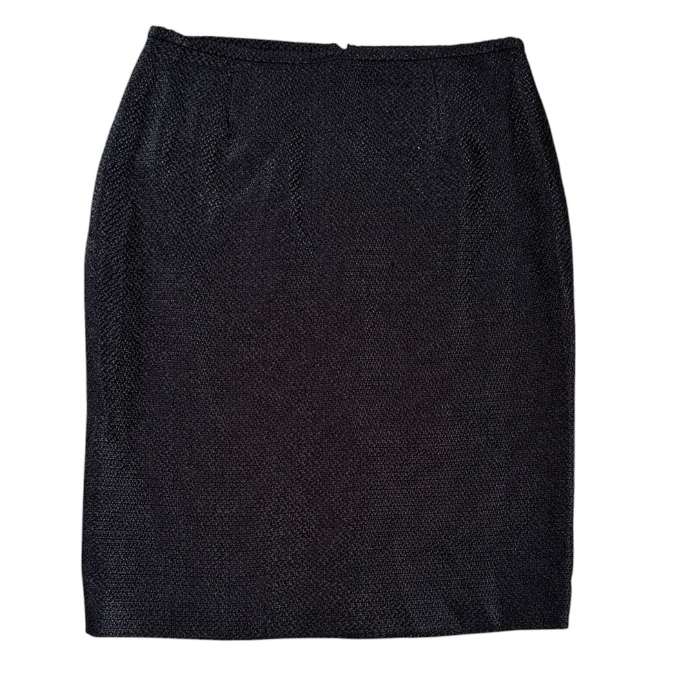 CALVIN KLEIN black textured pencil skirt size 6 - NWT!